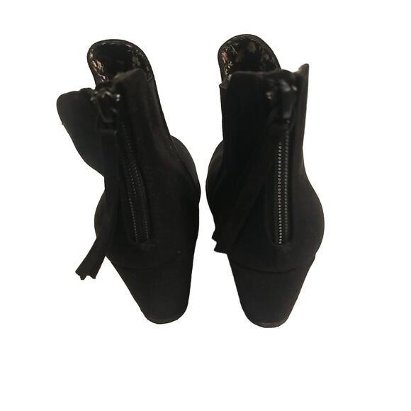 Maurices black wedge booties womens size 12M Round Toe Excellent Shape - Picture 3 of 7